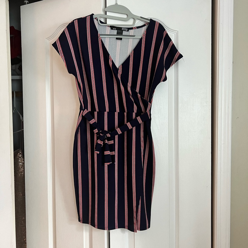 👗 Red/White/Blue Cocktail Dress - Rebel Sugar